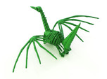 Origami Crane Skeleton