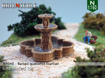 Barbed quatrefoil fountain (N 1:160)