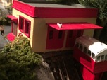 N Scale Funicular Railway Top Station