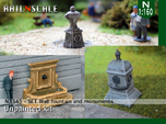 SET Wall fountain with monuments (N 1:160)