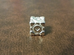 Portal Companion Cube Bead (for thread or wire)