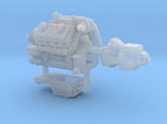 1/64th Diesel Truck Engine Similar to Cat 3408