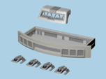 1/1400 Enterprise E O-Deck/Shuttle Bay Set