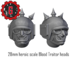 28mm Heroic Scale Blood Traitor heads