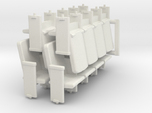 HO Scale theater seats x4 sets