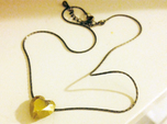 Lucky Heart Pendant for a Necklace or Keychain