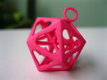 Icosahedron Love pendant