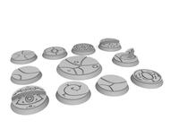 10 25mm and one 40mm alien bases