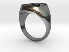Misfit Ring Size 7 in Fine Detail Polished Silver