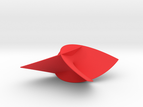 EnneperSurfaceCyls in Red Processed Versatile Plastic