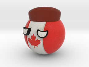 Countryballs Canada with Racoonhat in Full Color Sandstone