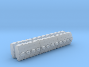 Gothic Spaceship Gun Battery Module V2 in Tan Fine Detail Plastic