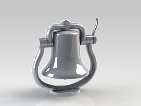 Bell with clapper 1:8 in White Natural Versatile Plastic