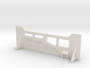 Sci-Fi Barrier / Wall / Corridor With Windows in White Natural Versatile Plastic
