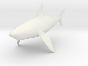 Shark0 in White Natural Versatile Plastic