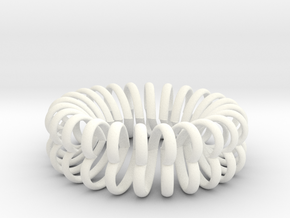 Herz Band Ring Ausn 11 in White Processed Versatile Plastic