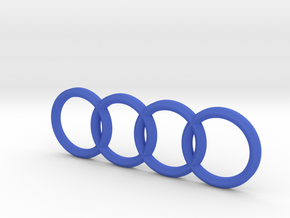 Audi Vehicle Emblem (Rear) in Blue Processed Versatile Plastic