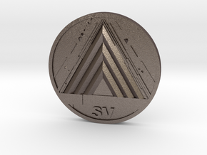 VoG Coin in Polished Bronzed Silver Steel