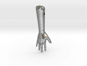 severed Arm in Natural Silver