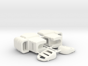 Aerial Catapult Shoulder and Arm Upgrades in White Processed Versatile Plastic