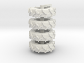 1/64 20.8 x 42 Rice Tire 4 in White Natural Versatile Plastic