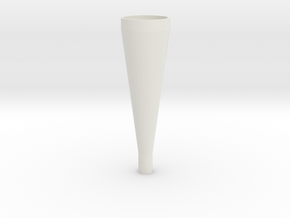 conical horn in White Natural Versatile Plastic