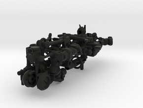 Minibot "Gunface" in Black Natural Versatile Plastic