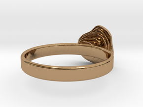 Gold Mine ring - UK Q (inside diameter 18.34mm) in Polished Brass