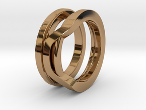 Balem's Ring1 - US-Size 4 1/2 (15.27 mm) in Polished Brass