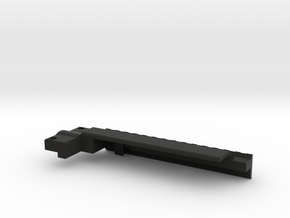 Rail With Stock Right Side in Black Natural Versatile Plastic