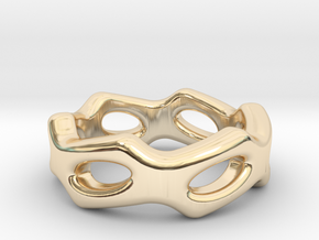 Fantasy Ring 15 - Italian Size 15 in 14k Gold Plated Brass