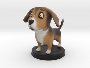 Puppies Out Beagle in Full Color Sandstone