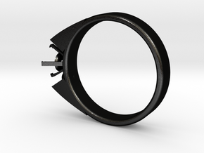 Alessa Design Ring For Diamond Ø17.83mm (Ø6mm New  in Matte Black Steel
