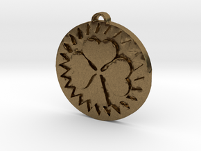 Heart Shamrock in Natural Bronze