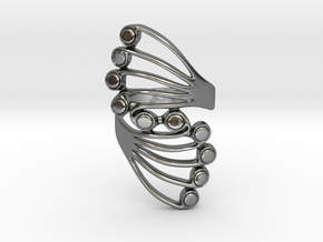Butterfly Wing Ring Size 8 in Polished Silver