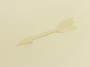Zelda Fan Art: TLoZ: 1 Arrow in White Natural Versatile Plastic