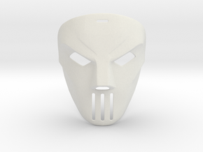 Casey Jones TMNT Movie Mask (1990) in White Natural Versatile Plastic