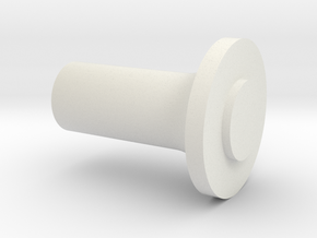 Support flange (Atomic)  to polish ( Mini-Z ) in White Natural Versatile Plastic