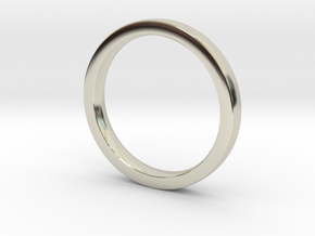 Wedding Band or everyday ring; 2.5mm size 7 in 14k White Gold