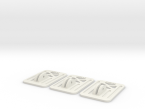 Mobius / RunCam Spare Mount Plate in White Natural Versatile Plastic