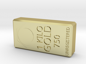 Real Gold Bar in 18k Gold