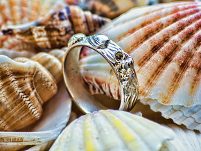Sea Shell Ring 1 - US-Size 8 (18.19 mm) in Polished Silver