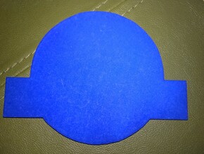 Jurassic World Nametag Bottom-Plate in Blue Processed Versatile Plastic