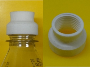DN15 BSP Thread to PET Bottle Top in White Natural Versatile Plastic