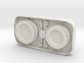 MPDA Lens bumper, connectors, iris bases - Screen  in White Natural Versatile Plastic