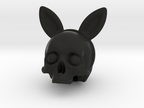 Bunnyears Skull - Halloween in Black Natural Versatile Plastic
