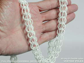 Full-Persian Chainmail Necklace 2 in White Natural Versatile Plastic