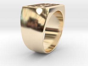 Ptym Ring in 14K Yellow Gold