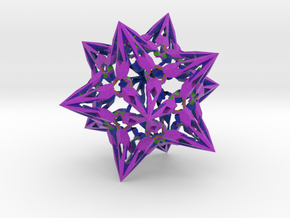 complex stellate icosahedron "Eladrin Form" in Full Color Sandstone