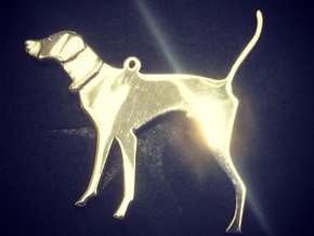 Pointer Pendant in Polished Silver